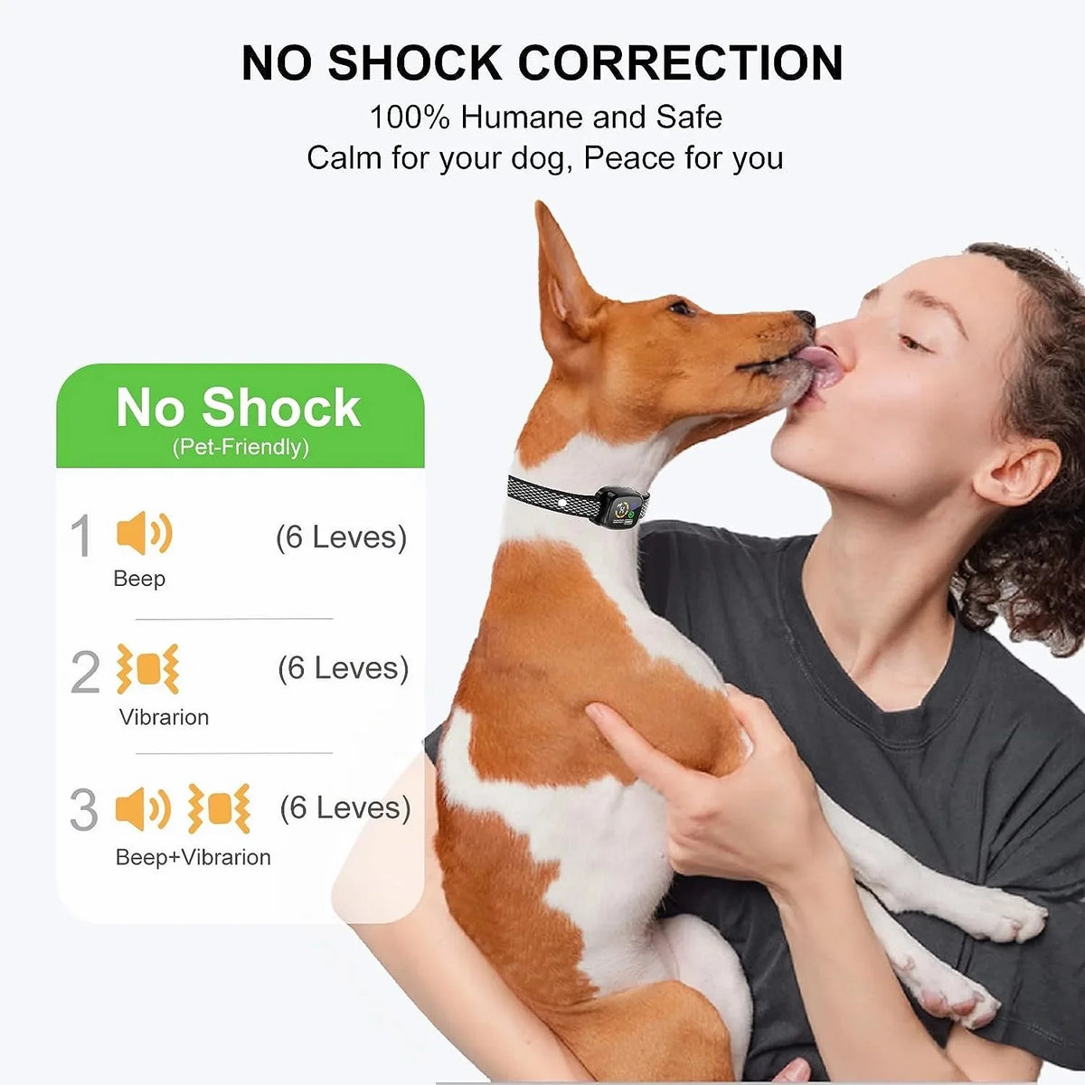 Rechargeable Anti-Bark Training Collar with Vibration – TrailFlow™