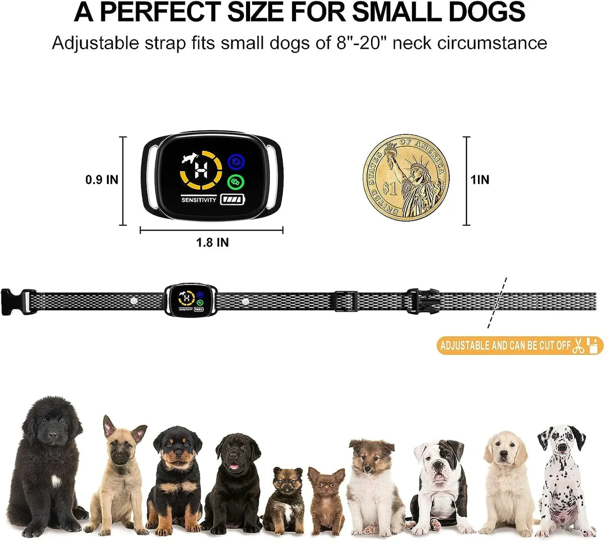 Rechargeable Anti-Bark Training Collar with Vibration – TrailFlow™