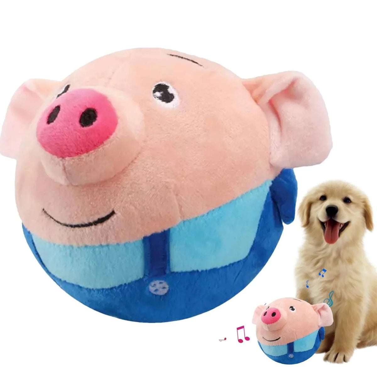 Interactive Plush Ball Toy for Dogs – TugBalance™