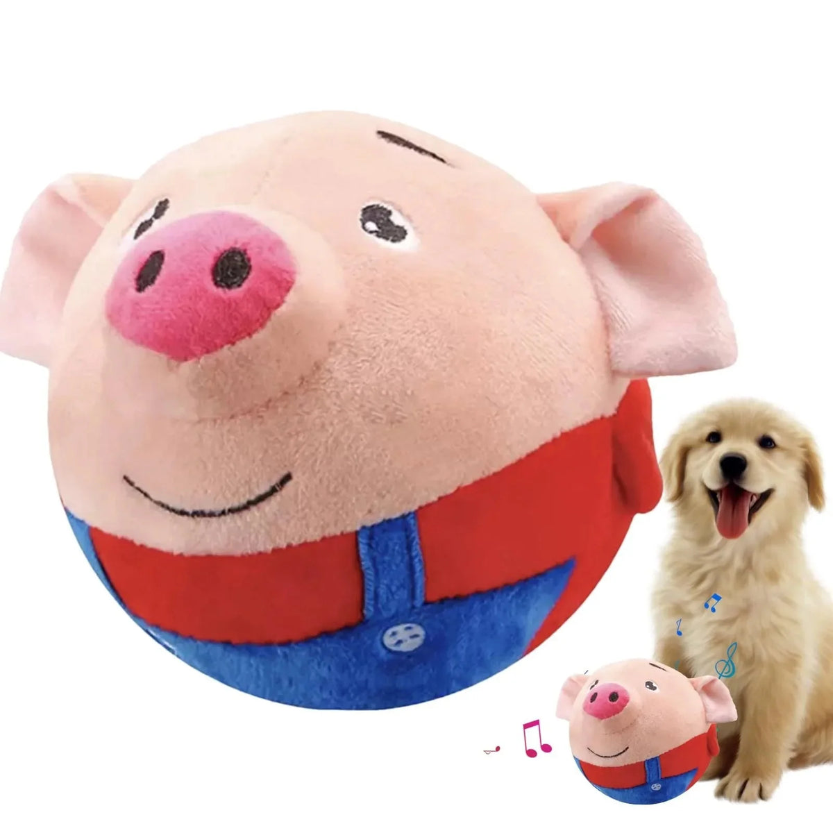 Interactive Plush Ball Toy for Dogs – TugBalance™