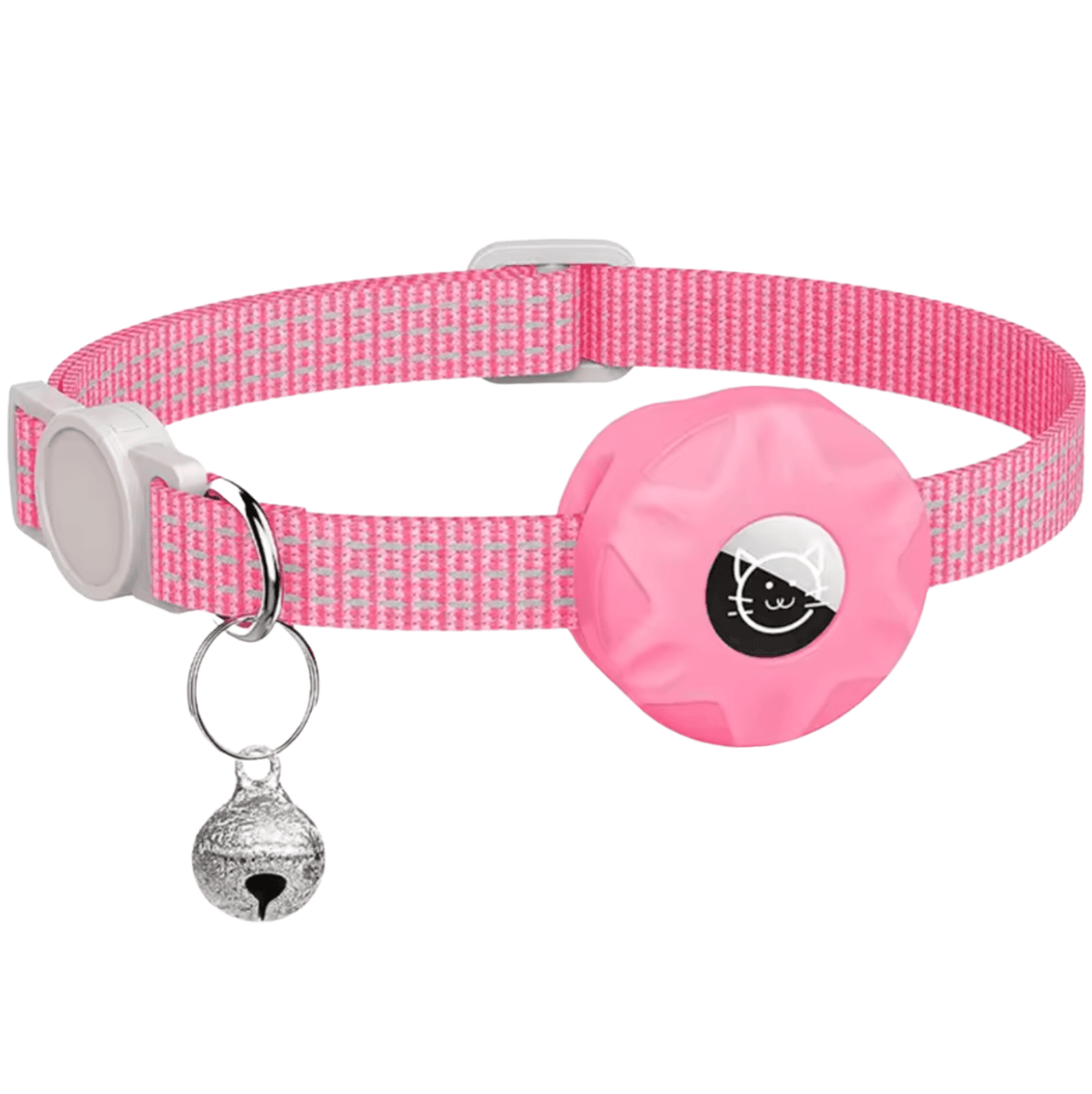 Reflective Cat Collar with AirTag Holder – SignalBalance™