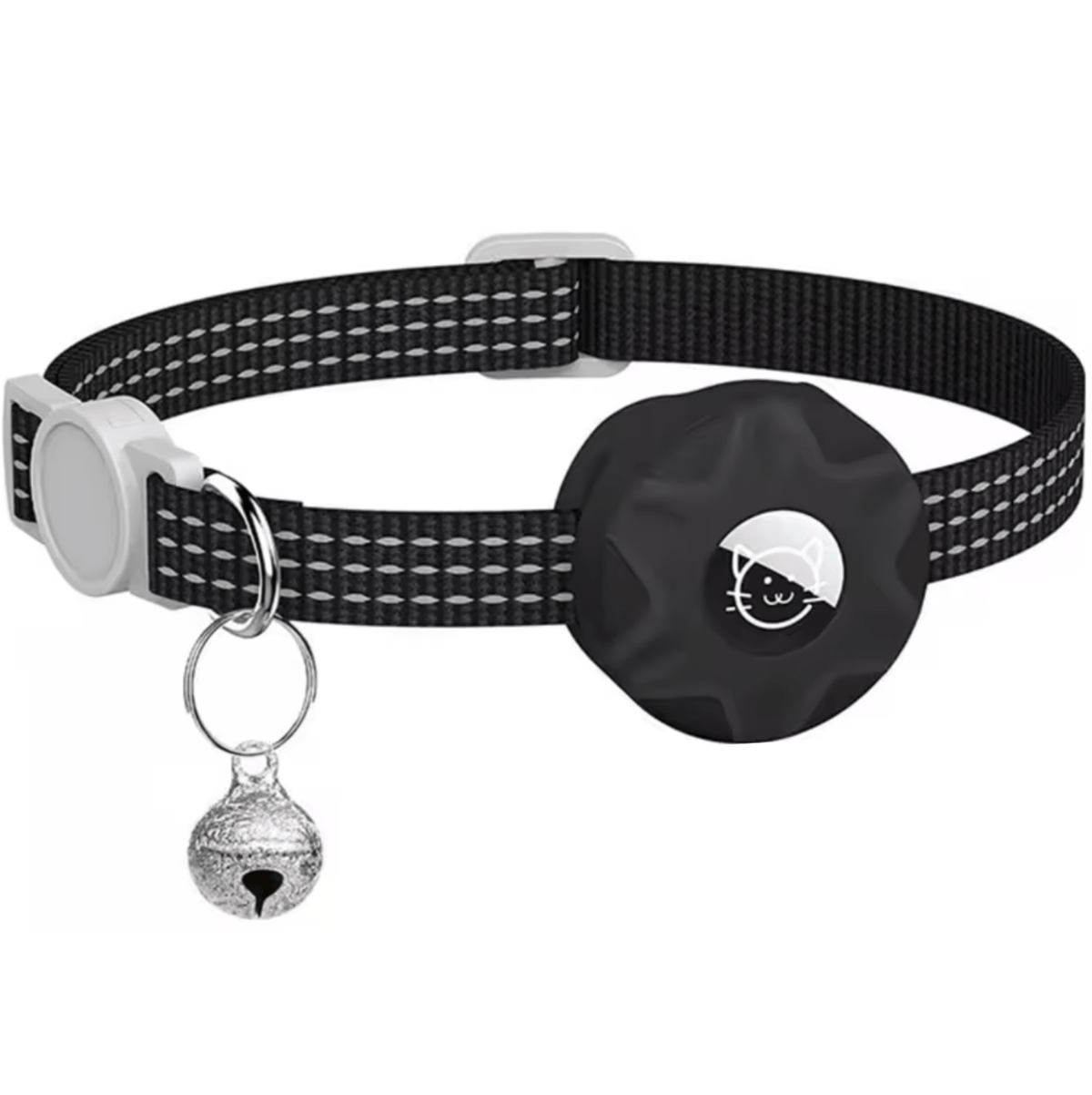 Reflective Cat Collar with AirTag Holder – SignalBalance™