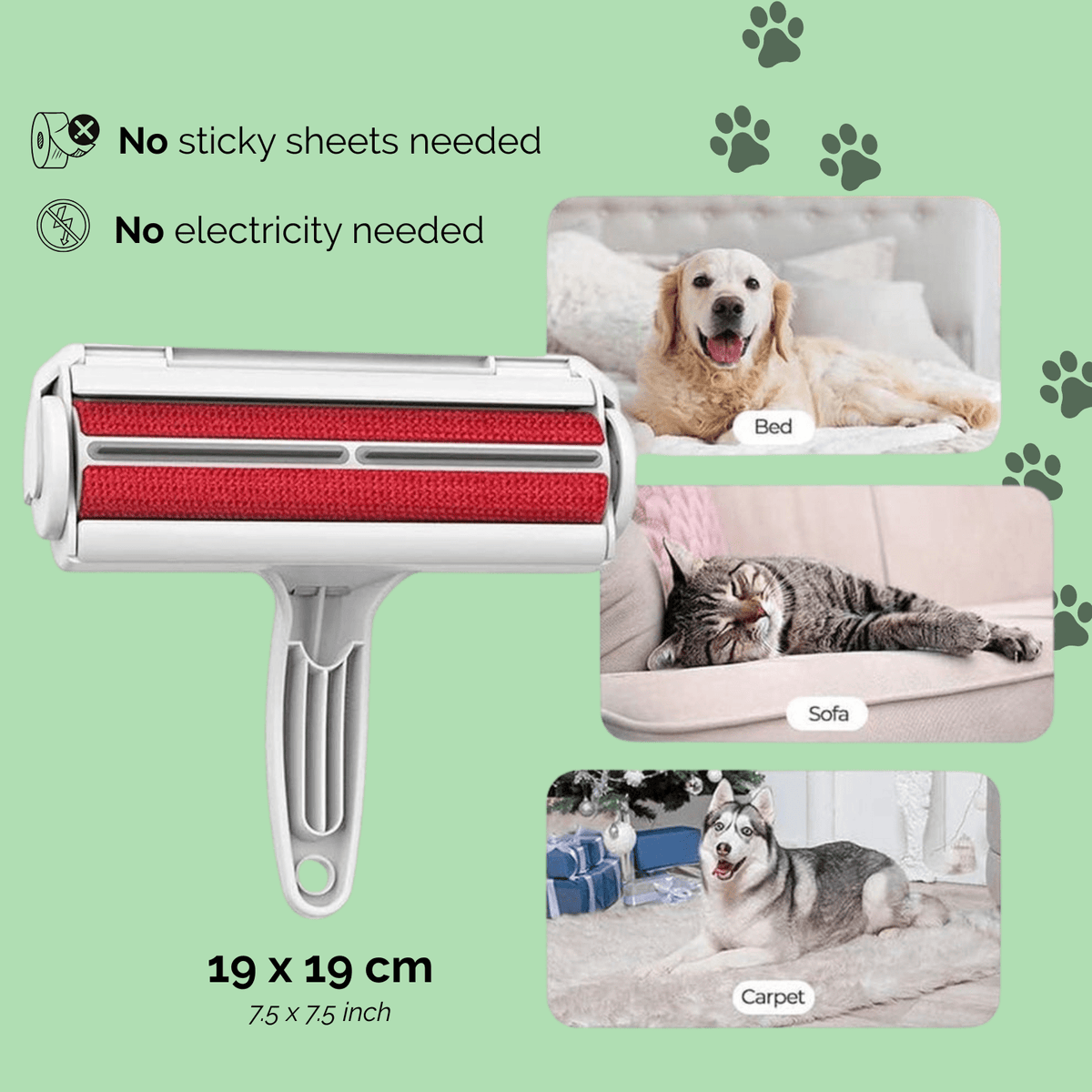 Reusable Pet Hair & Fur Remover Roller – SilkSelect™