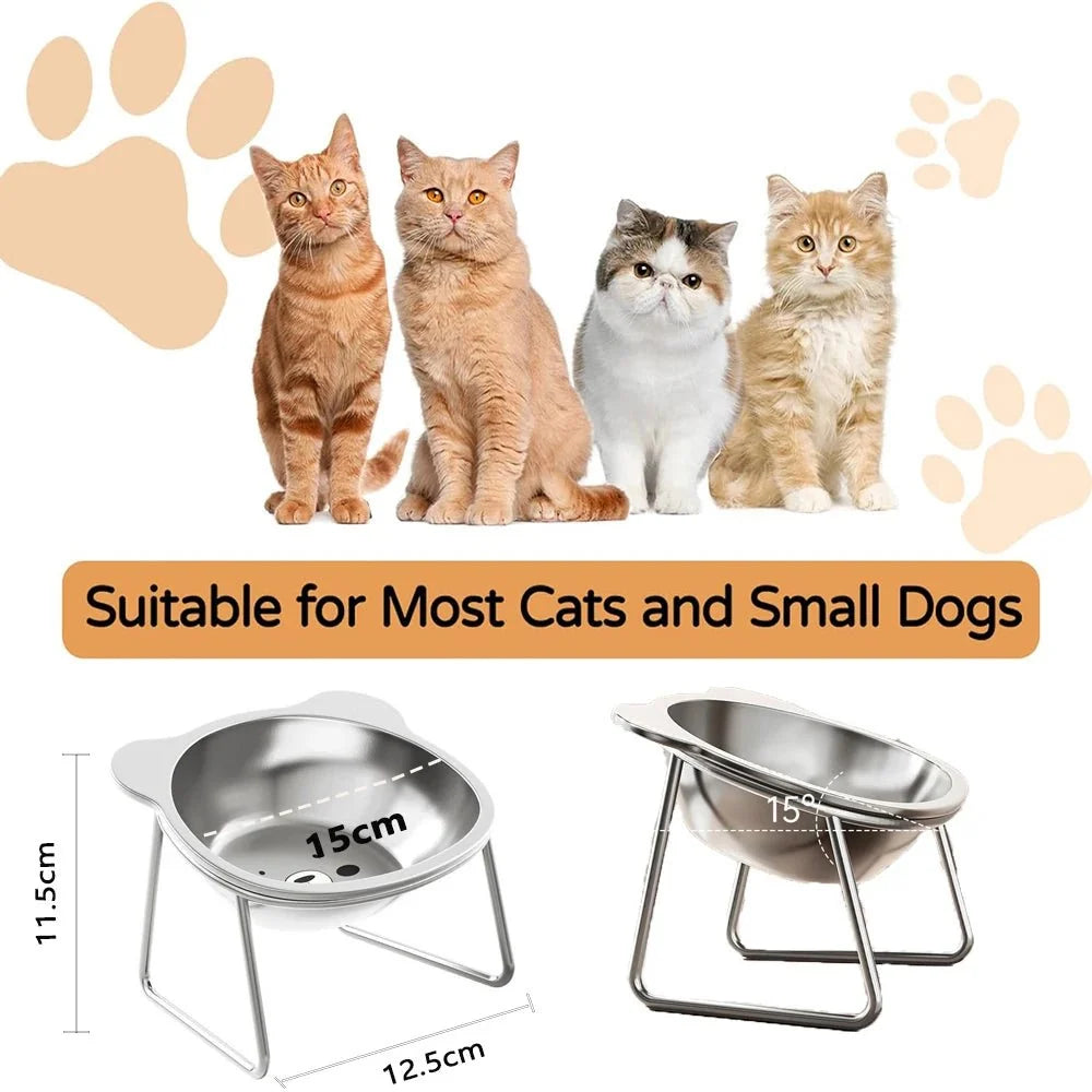 Raised Pet Food Bowl for Cats – PawPure™