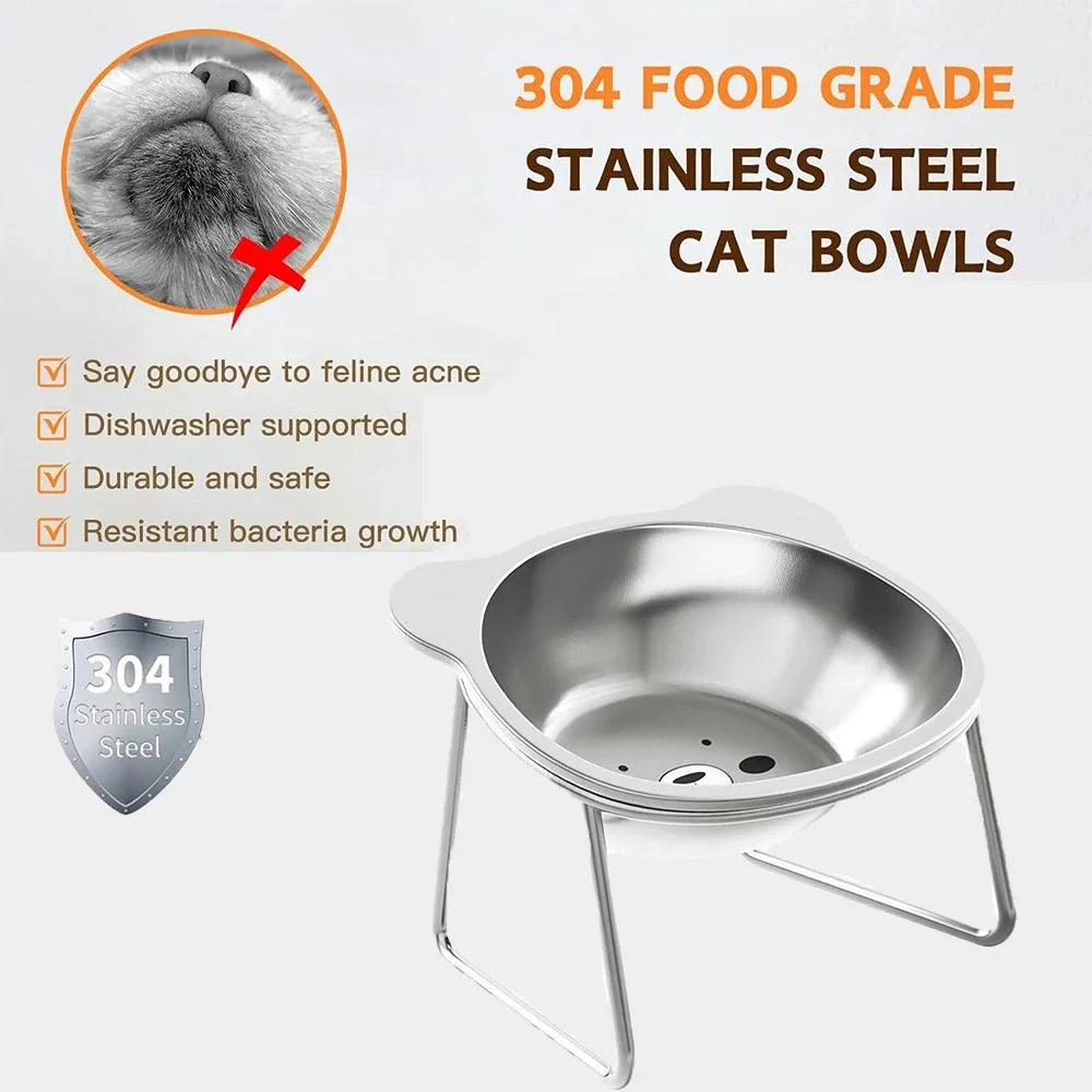 Raised Pet Food Bowl for Cats – PawPure™