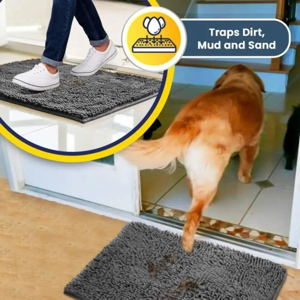 Absorbent Non-Slip Dog Door Mat – PawComfort™