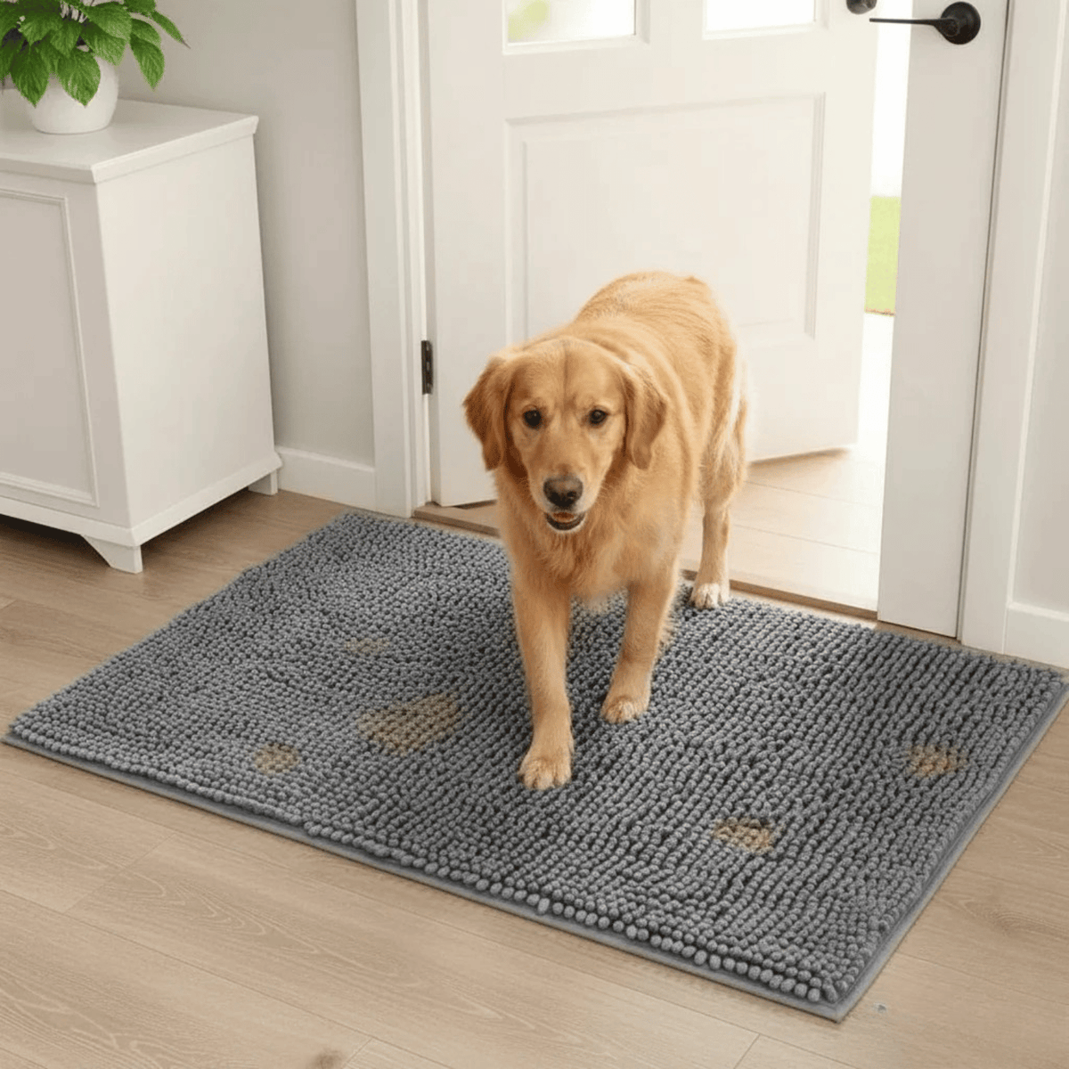 Absorbent Non-Slip Dog Door Mat – PawComfort™