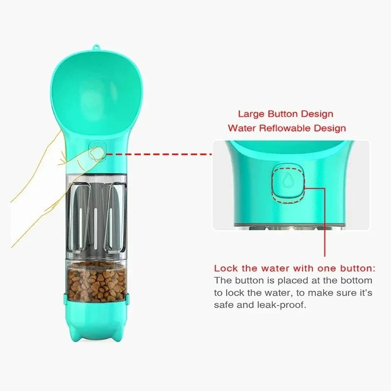 3-in-1 Portable Pet Water Bottle – SpringShield™