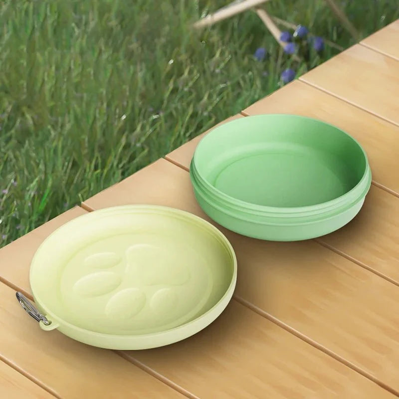 Portable Pet Food & Water Bowl with Lid – FlowPlus™