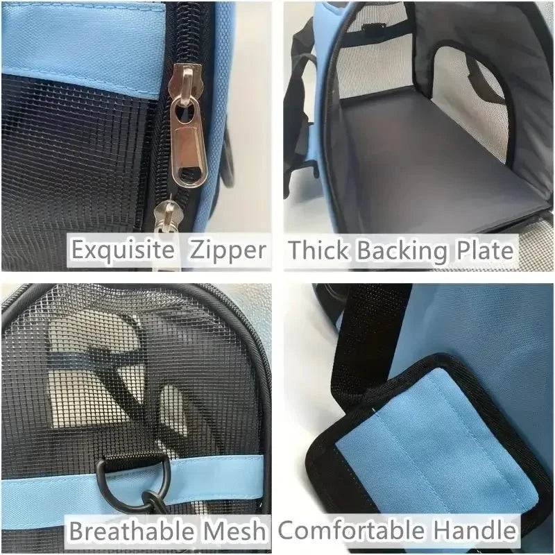Foldable Pet Carrier Bag for Dogs & Cats – TravelFit™