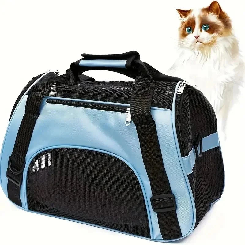 Foldable Pet Carrier Bag for Dogs & Cats – TravelFit™