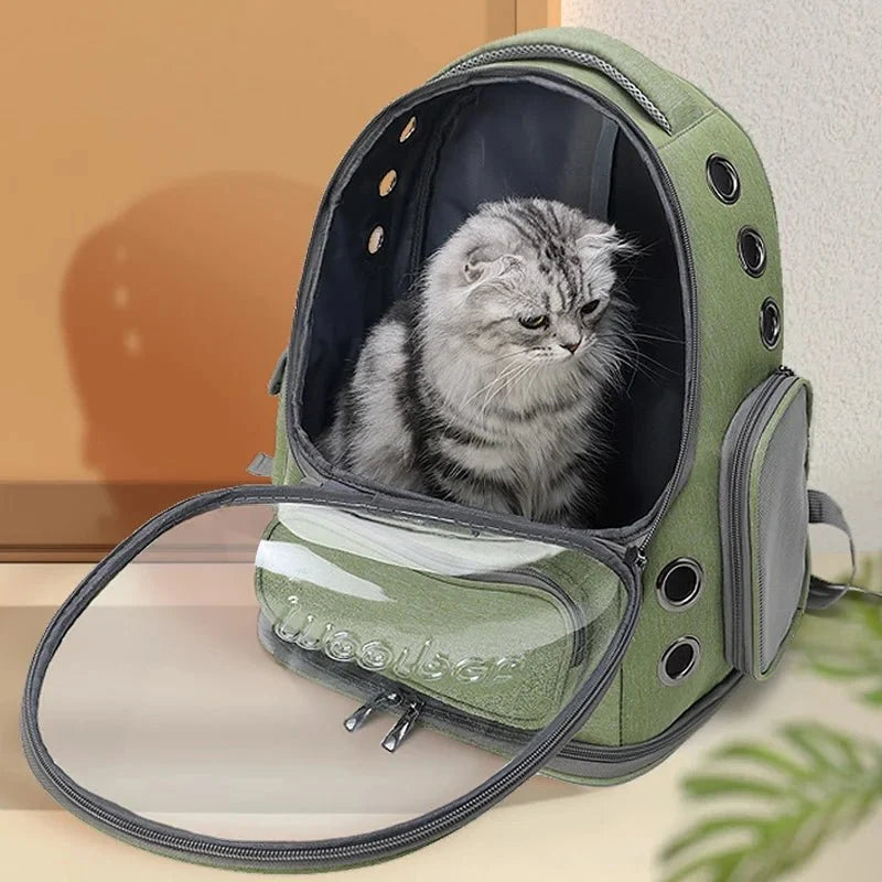 Transparent Cat Carrier Backpack – TransitElite™