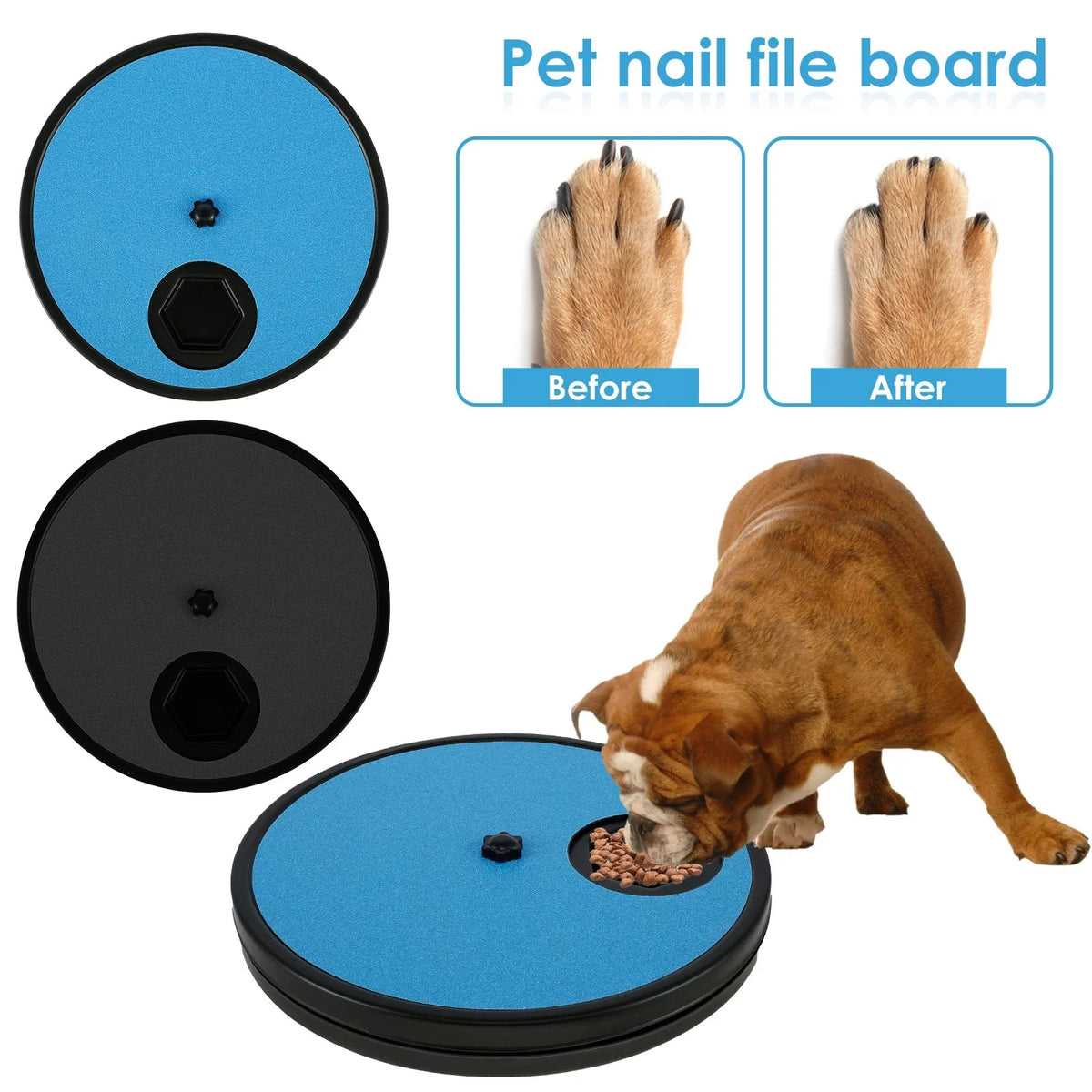 Rotating Pet Nail Scratch Board for Dogs & Cats – TrimMate™