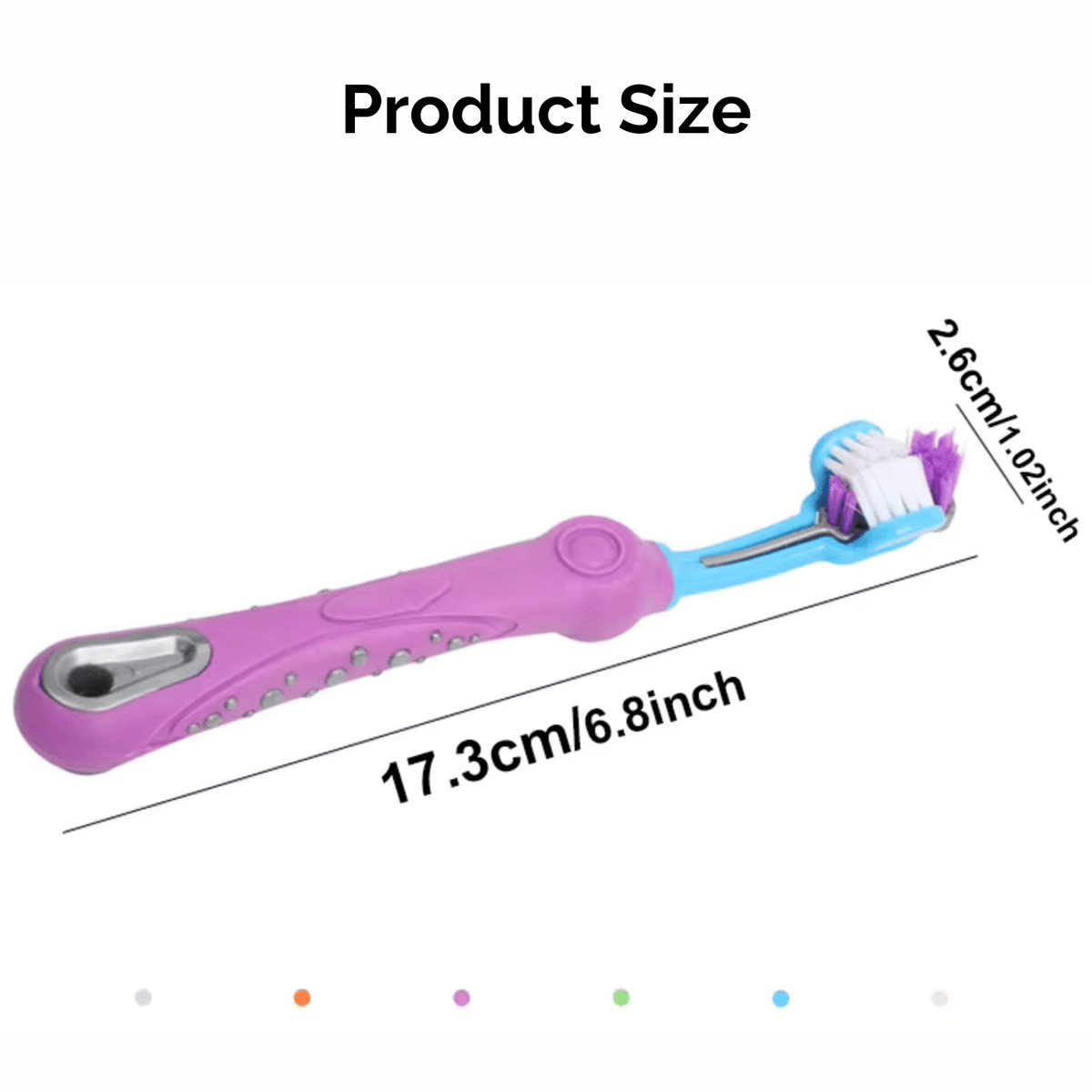 3-Sided Pet Toothbrush for Dogs & Cats – PetPrime™