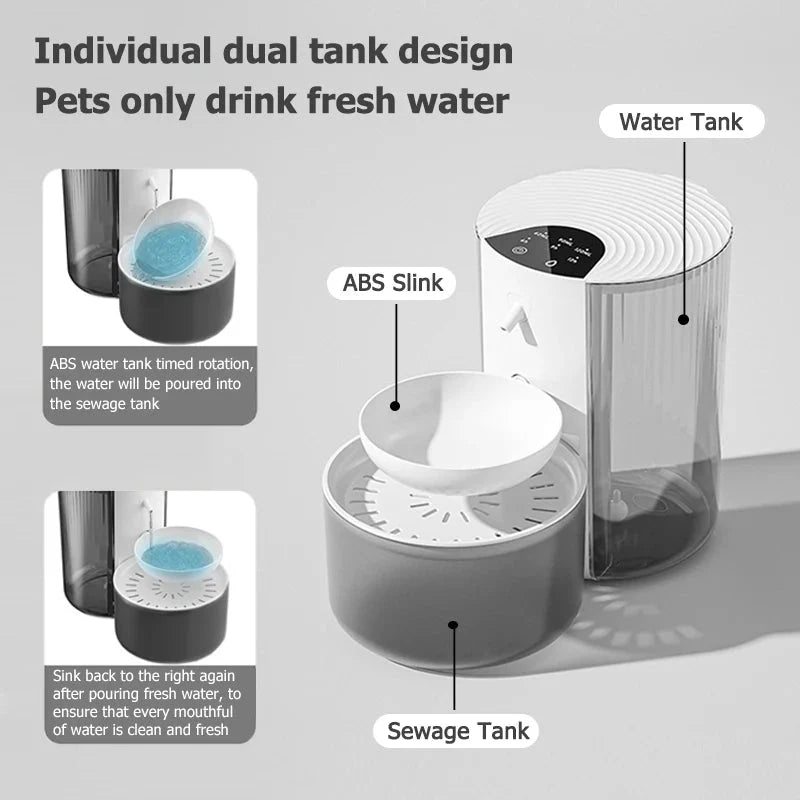 3L Wireless Automatic Pet Water Fountain – HydraWorks™