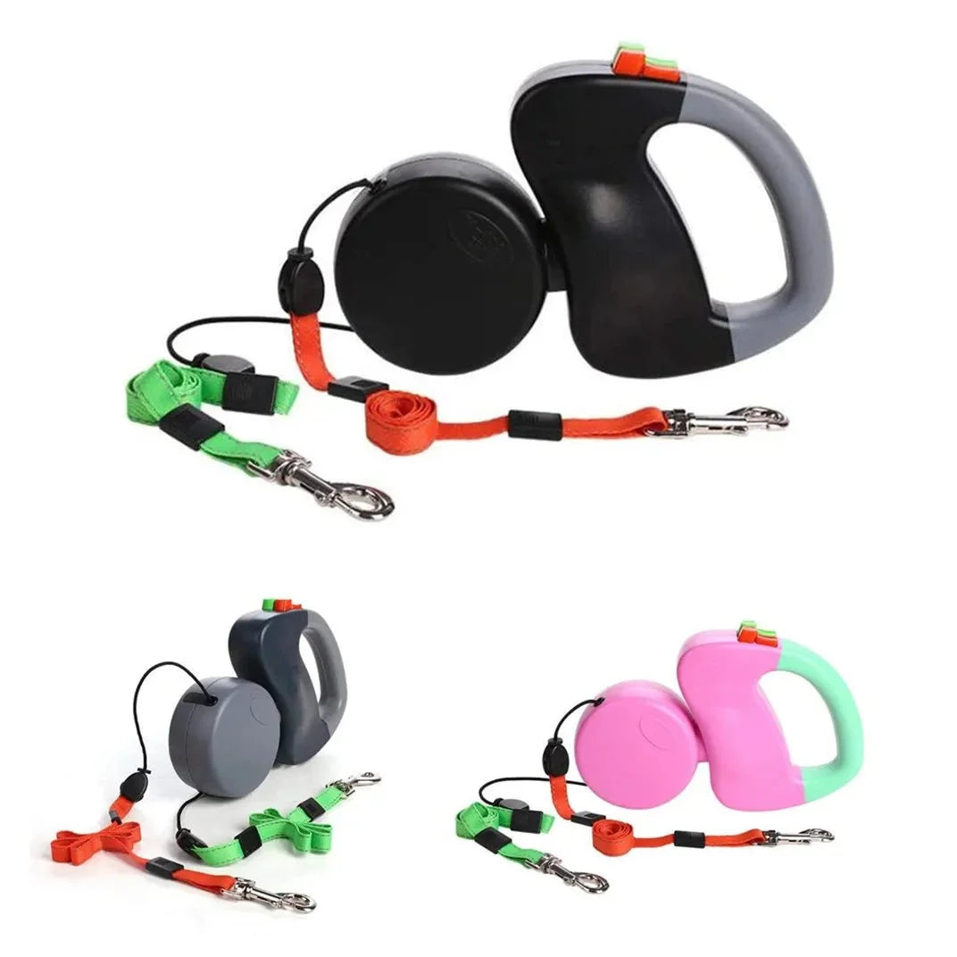 Double Retractable Dog Leash – StridePure™
