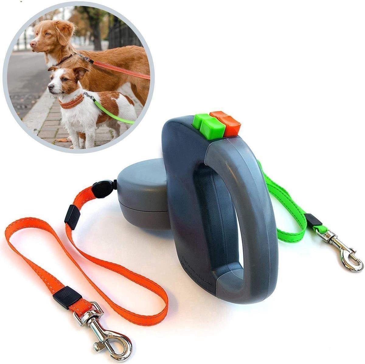Double Retractable Dog Leash – StridePure™