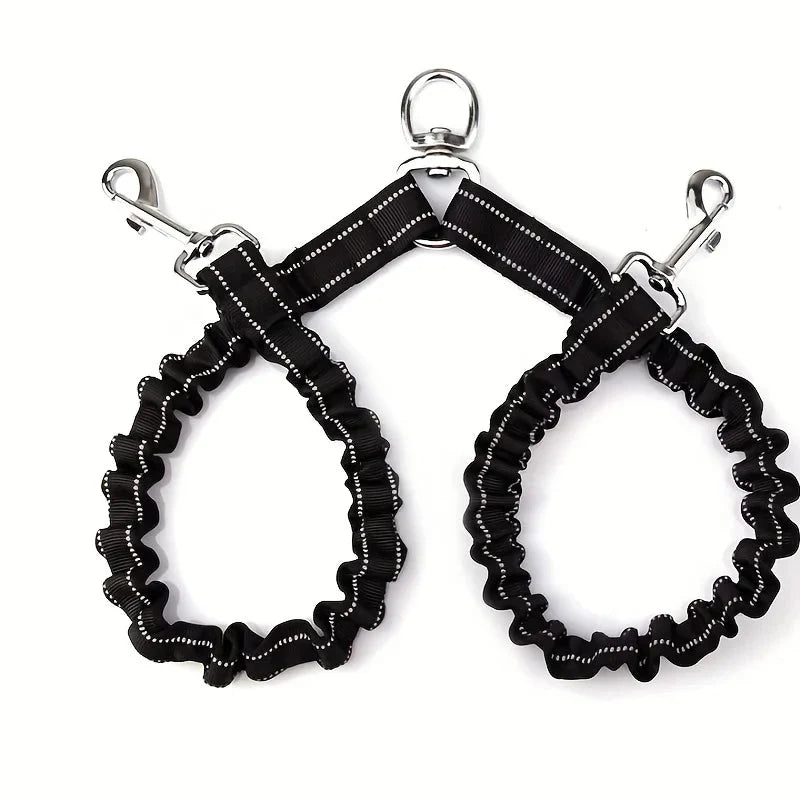 Double Shock-Absorbing Dog Leash – StrideSphere™