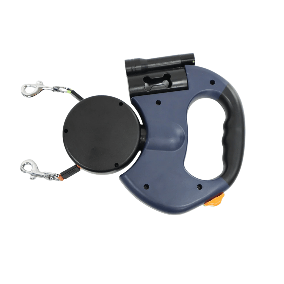 Retractable Double Dog Leash with LED – WalkFresh™