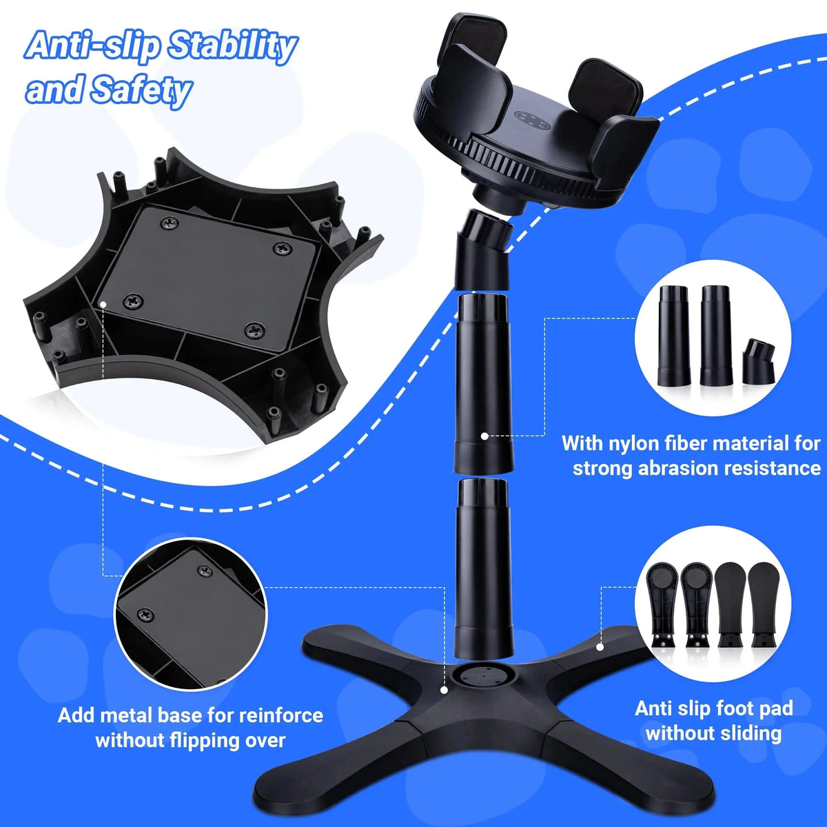 Adjustable Raised Dog Food Bowl Stand – ServeAdventure™