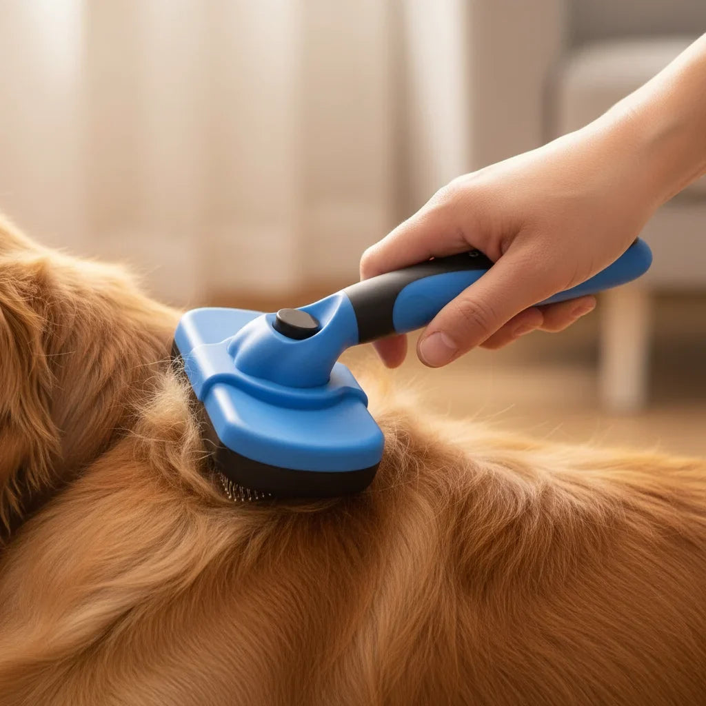 Self-Cleaning Pet Grooming Brush – SmoothWorks™