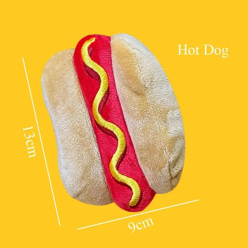 Squeaky Plush Fast Food Dog Toy – TreatPlay™