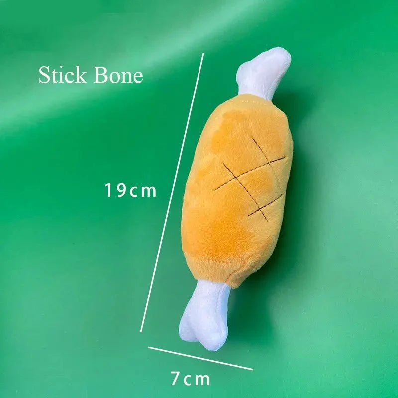 Squeaky Plush Fast Food Dog Toy – TreatPlay™