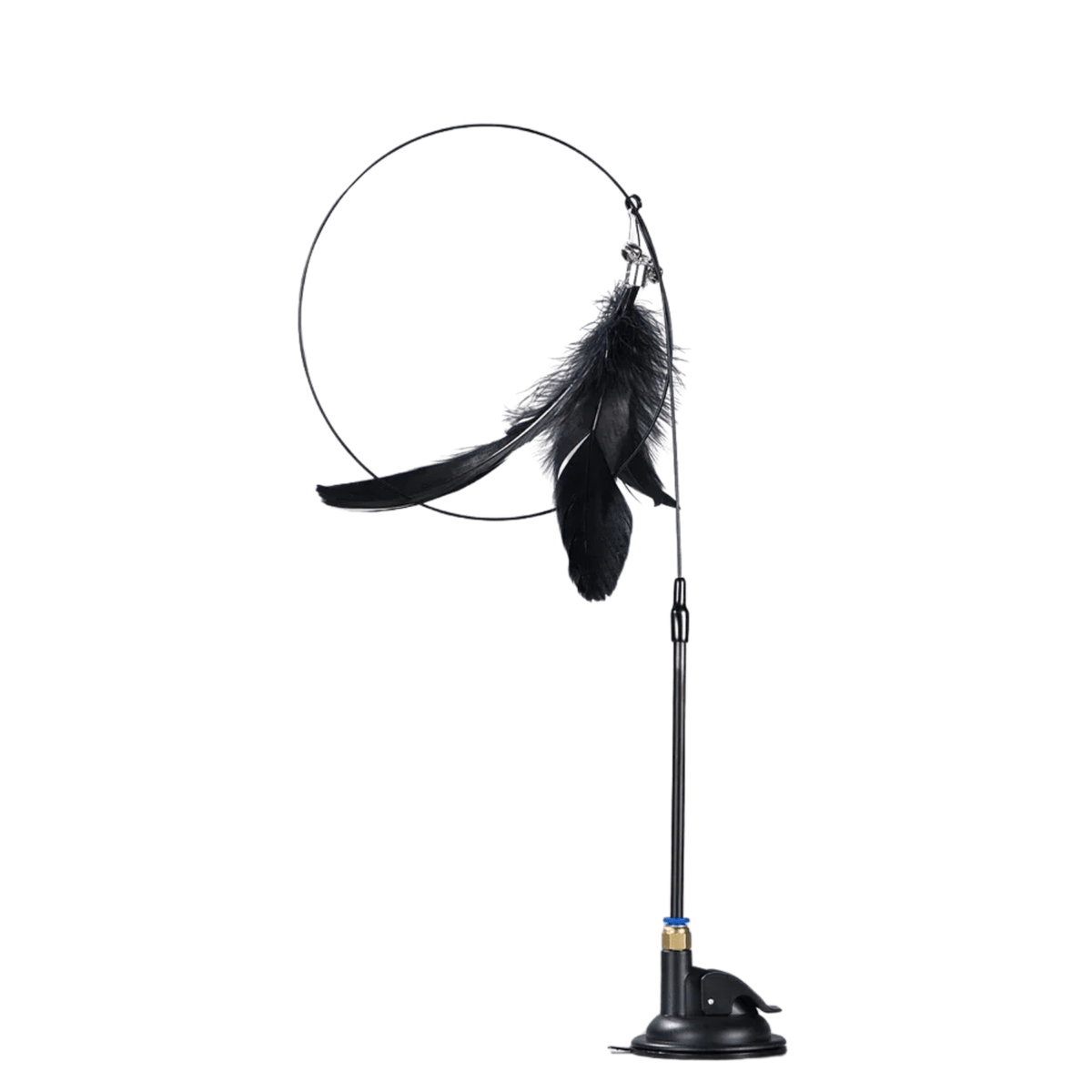 Interactive Feather Cat Wand with Suction Cup – ChaseLiving™