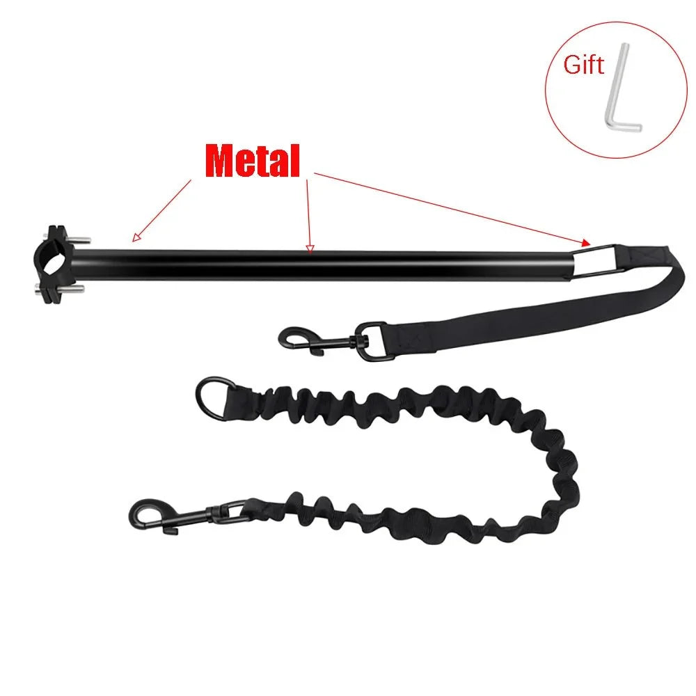 Bike Dog Leash with Metal Attachment – StrideTouch™