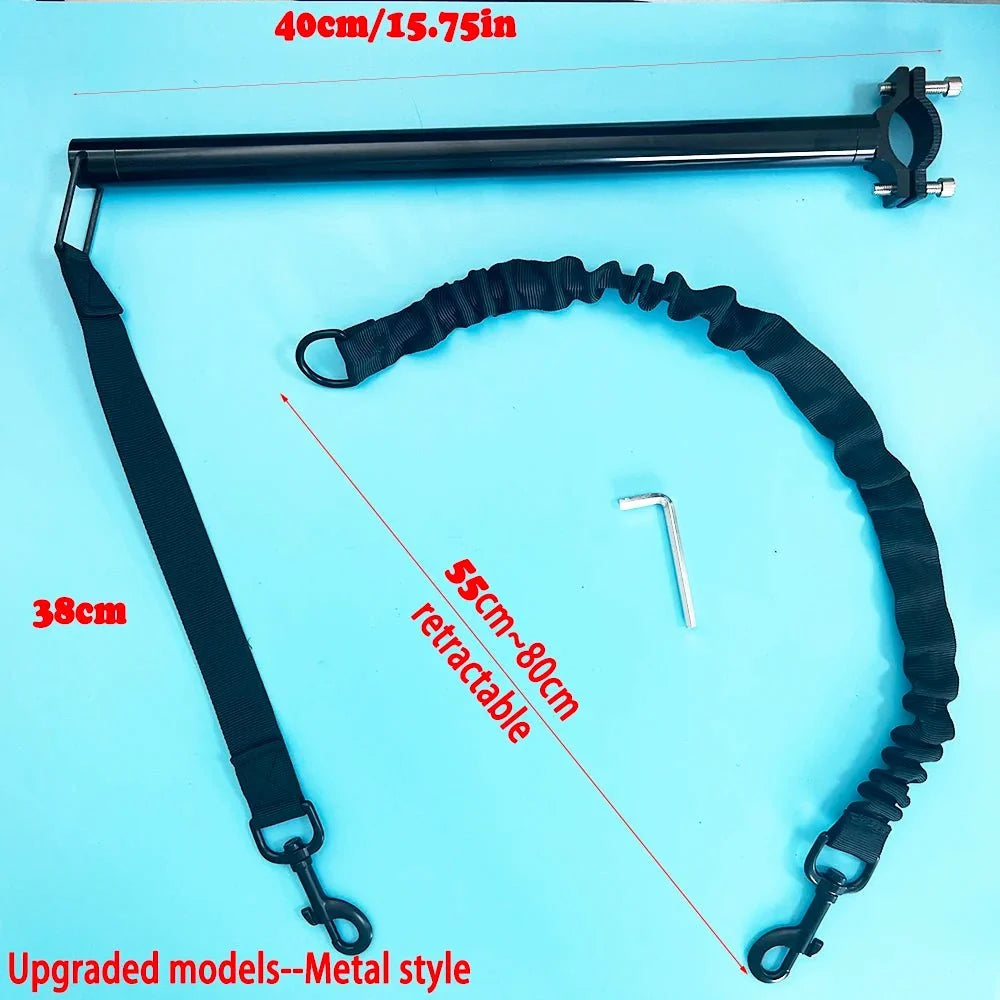 Bike Dog Leash with Metal Attachment – StrideTouch™