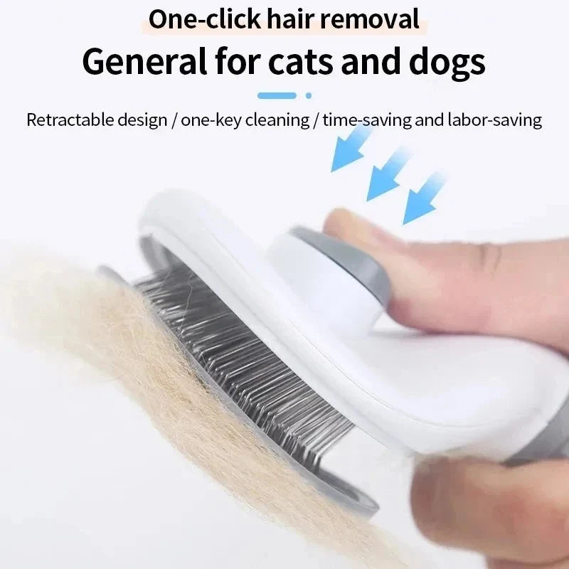 Self-Cleaning Pet Grooming Brush – CleanStyle™