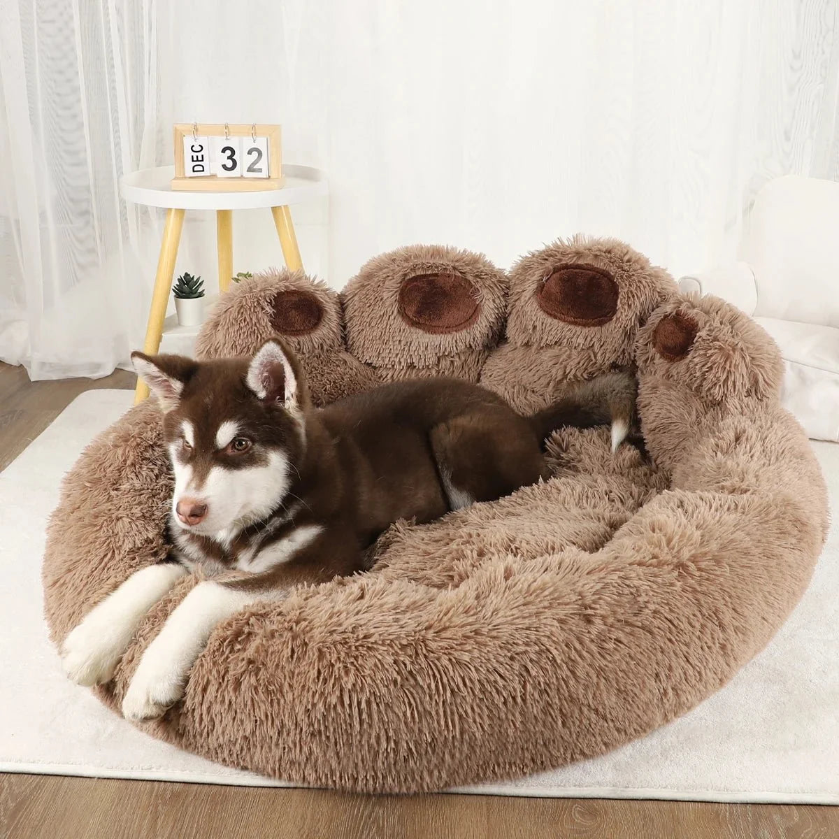 Soft Plush Dog & Cat Bed – RestSmart™
