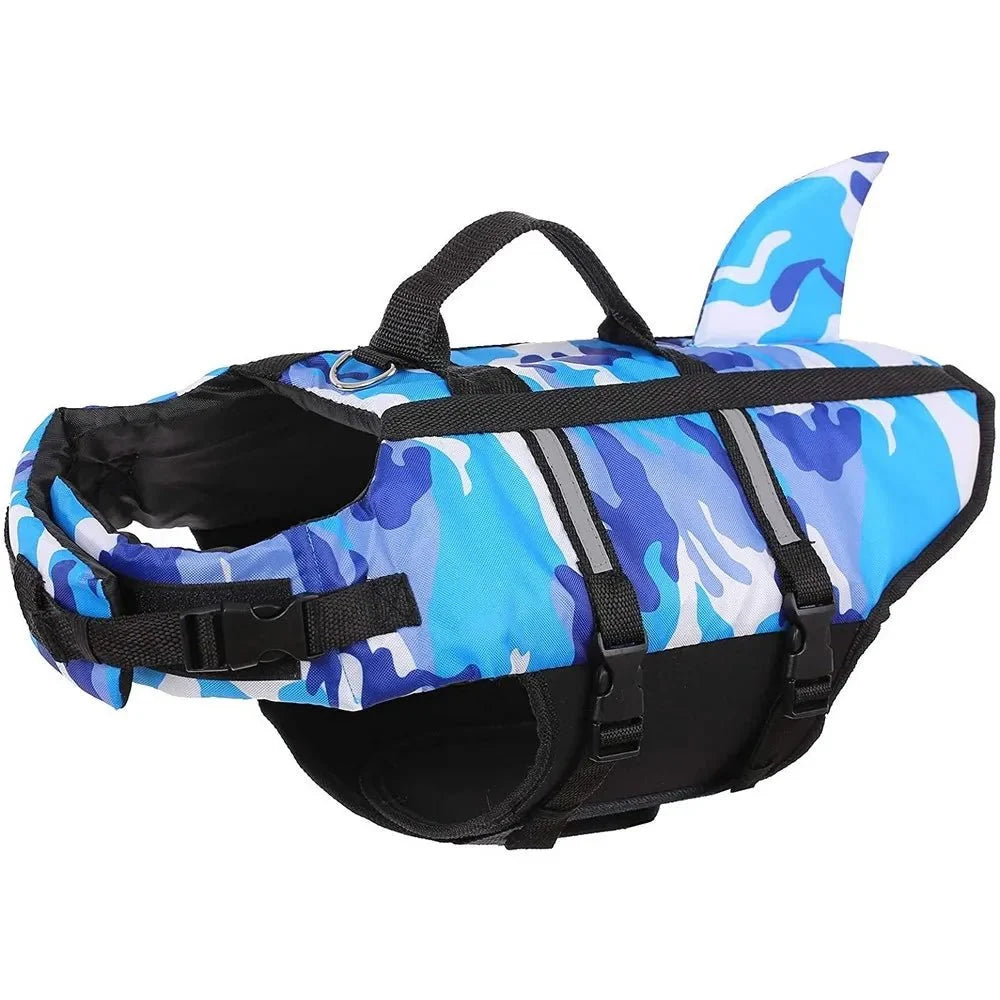 Camouflage Shark Dog Life Jacket – LifeCraft™