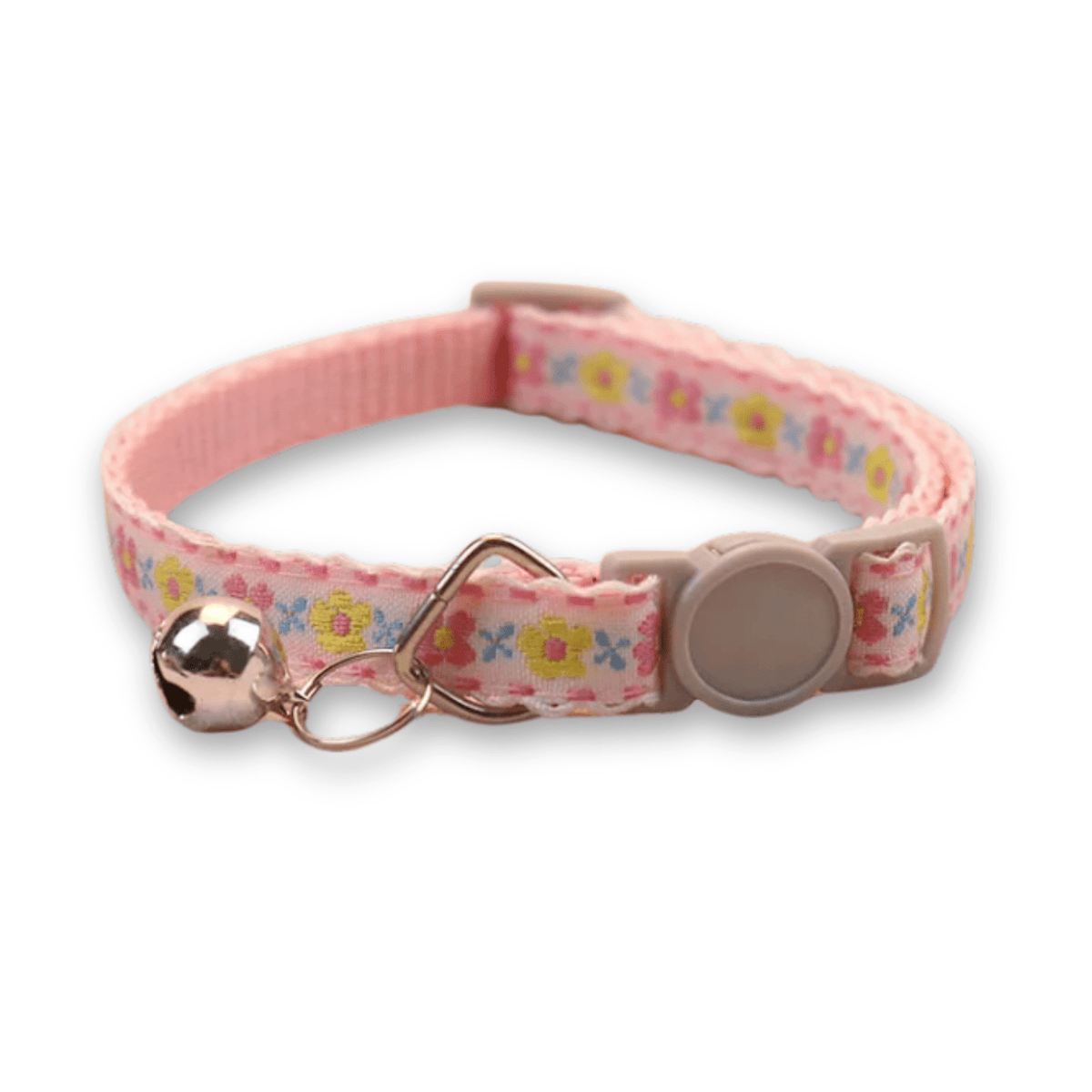 Floral Adjustable Cat & Puppy Collar with Bell – LeadLiving™