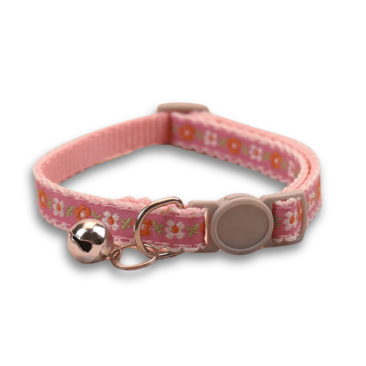 Floral Adjustable Cat & Puppy Collar with Bell – LeadLiving™