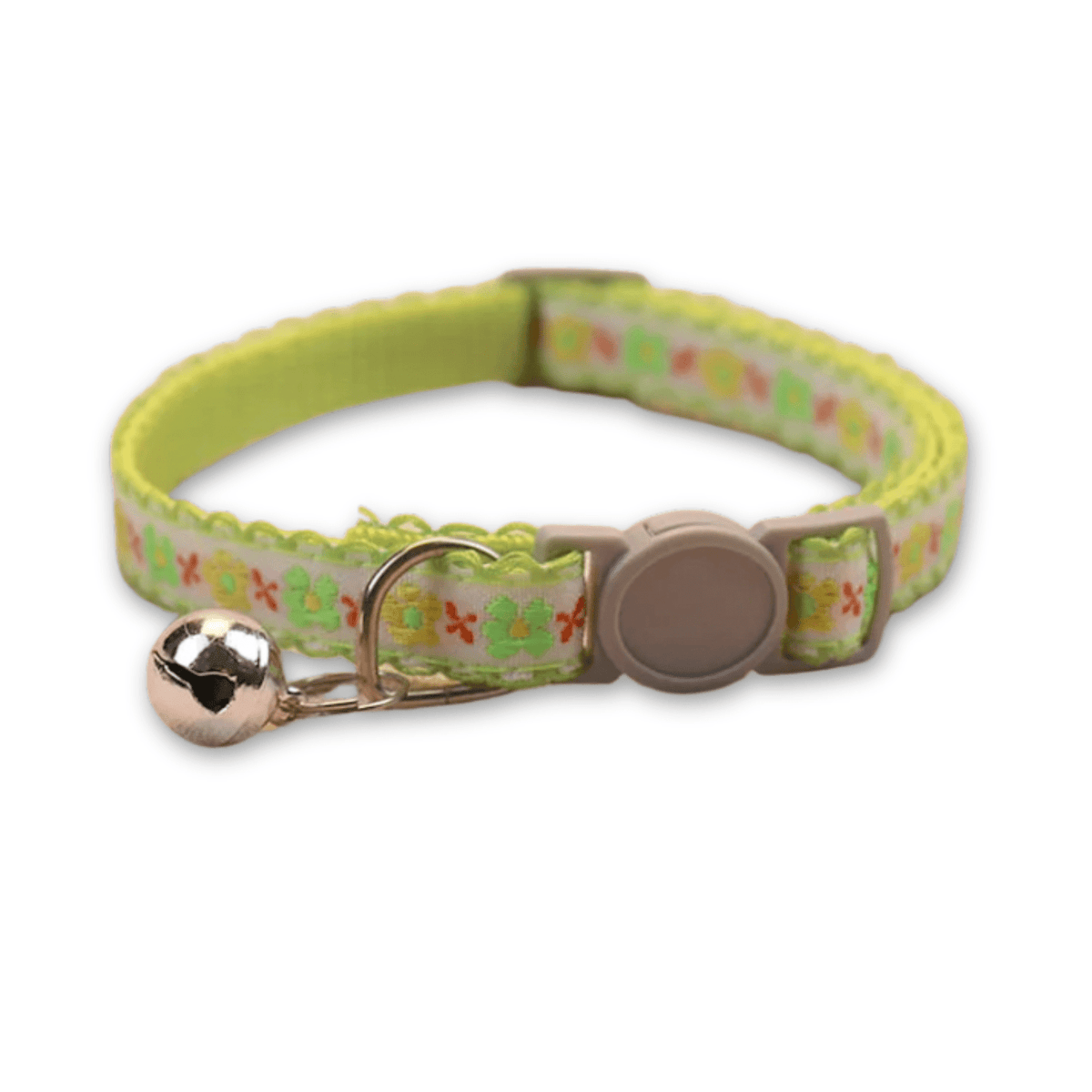 Floral Adjustable Cat & Puppy Collar with Bell – LeadLiving™