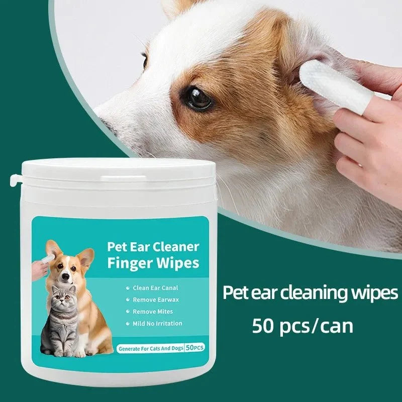 Pet Ear Cleaning Wipes for Dogs & Cats – SmartSense™