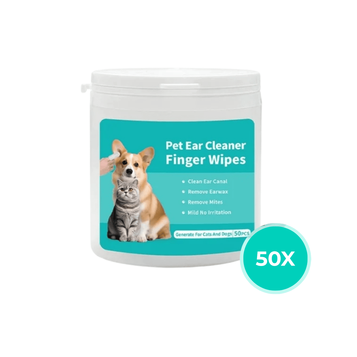 Tailented SmartSense pet ear cleaning wipes