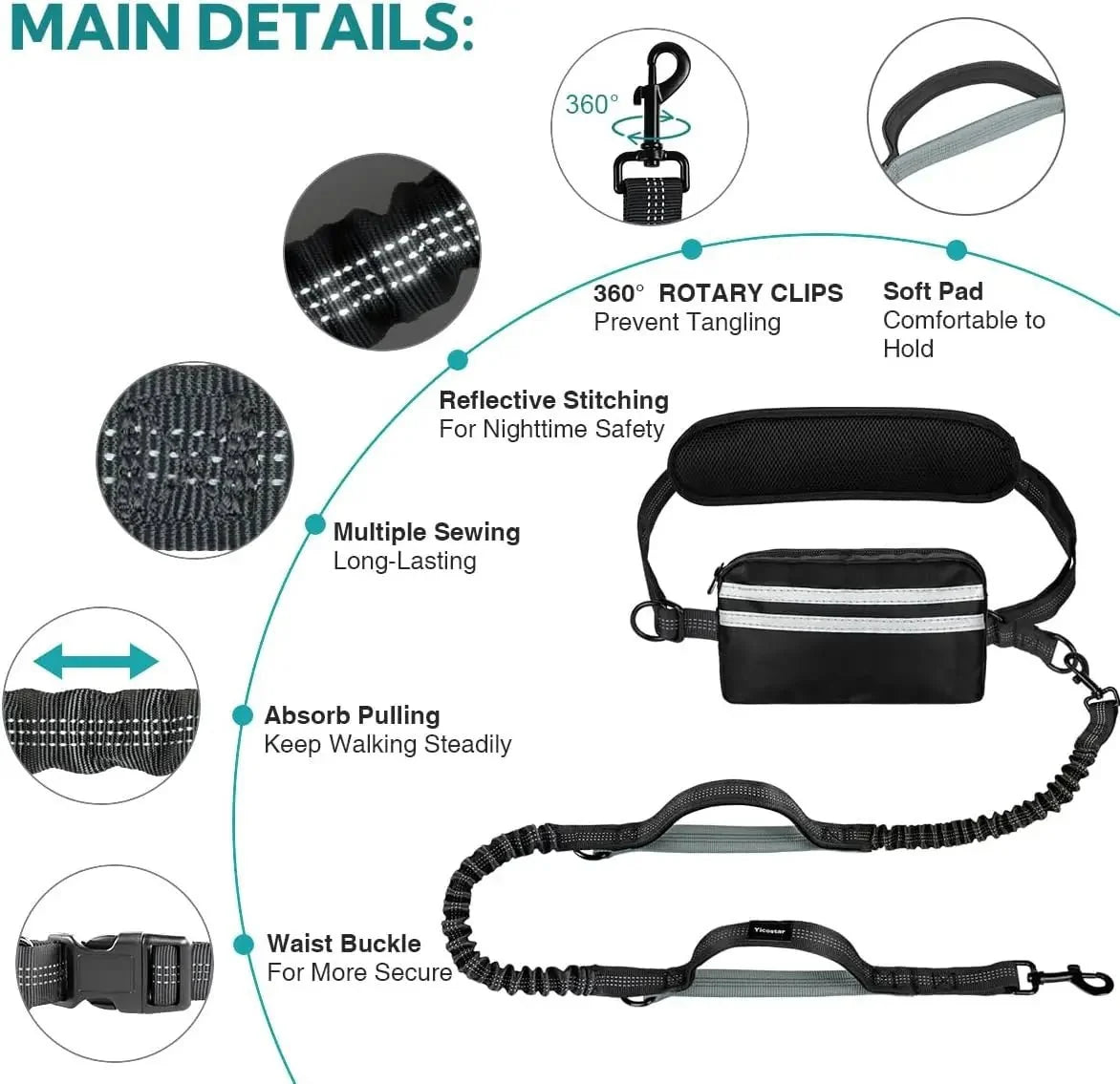 Hands-Free Dog Leash for Everyday Walks – ControlPath™