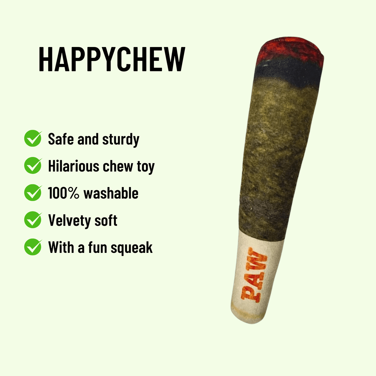 Interactive Plush Cigar Dog Toy – TailSense™