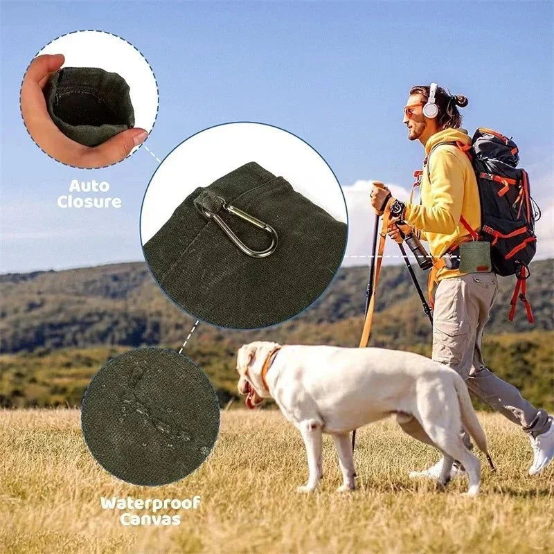 Portable Waist Dog Treat Pouch for Training – TreatCarry™