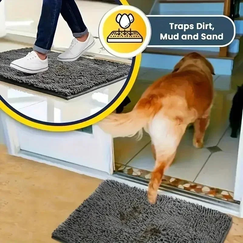 Absorbent Dog Paw Cleaning Mat – CleanPaws™