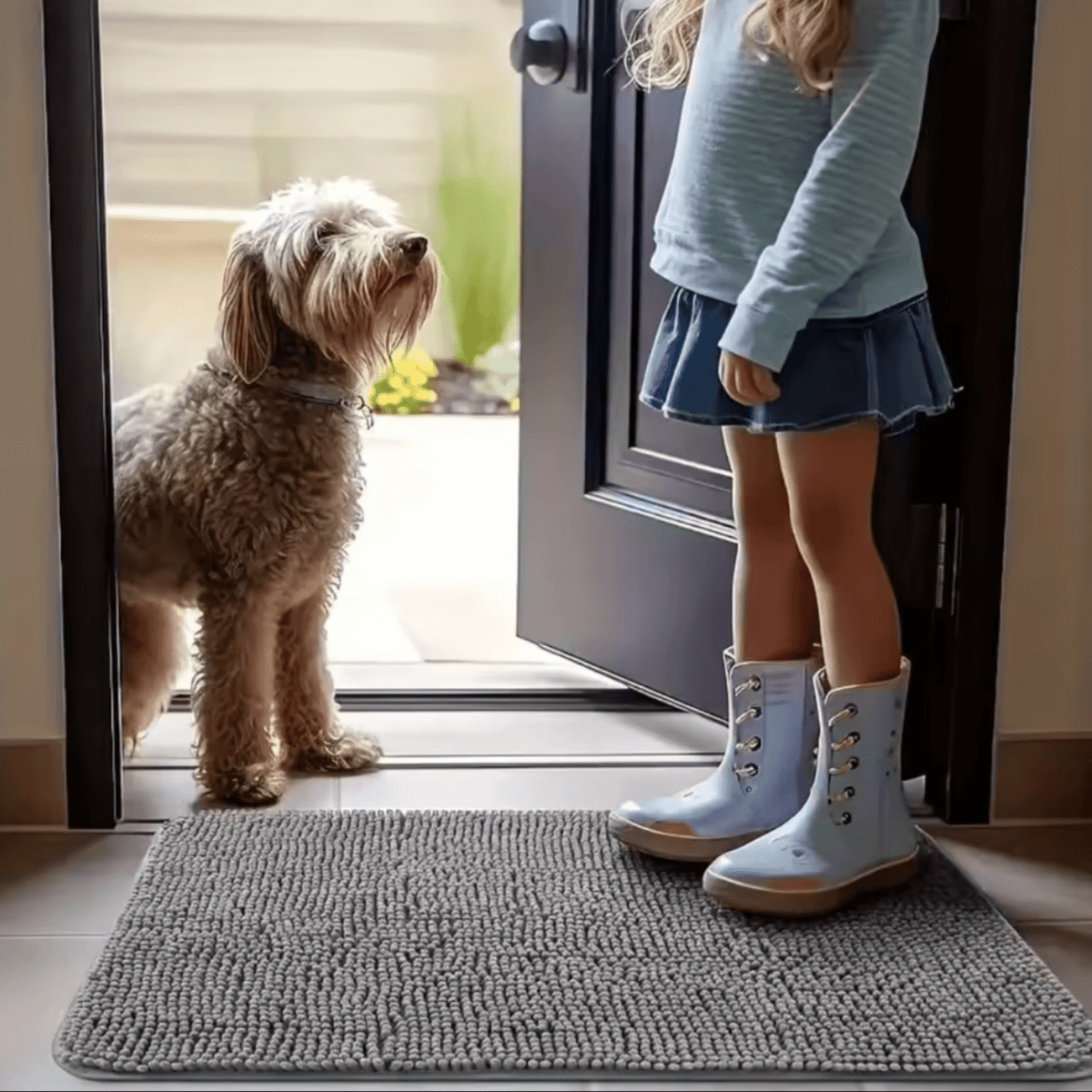 Absorbent Dog Paw Cleaning Mat – CleanPaws™
