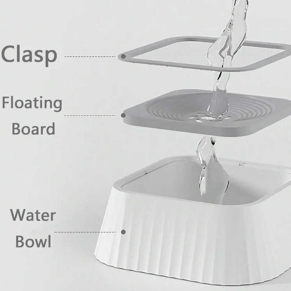 Spill-Proof Pet Water Bowl for Dogs & Cats – DineWave™