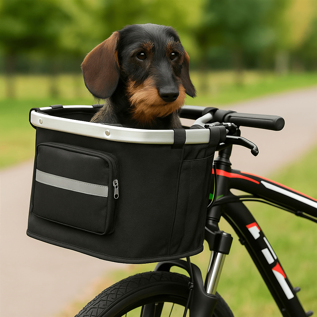 Foldable Pet Bicycle Basket for Small Dogs & Cats – RoadSafePure™