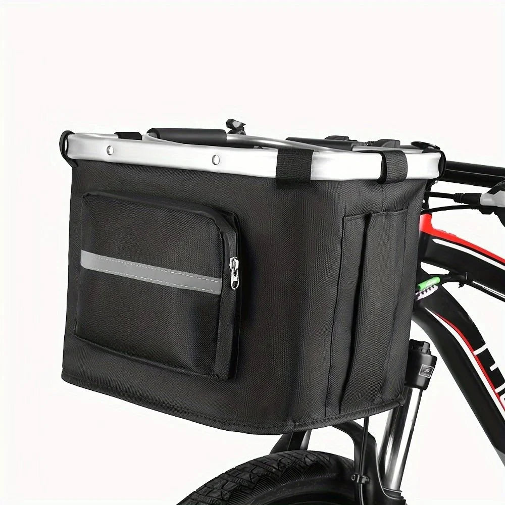 Foldable Pet Bicycle Basket for Small Dogs & Cats – RoadSafePure™
