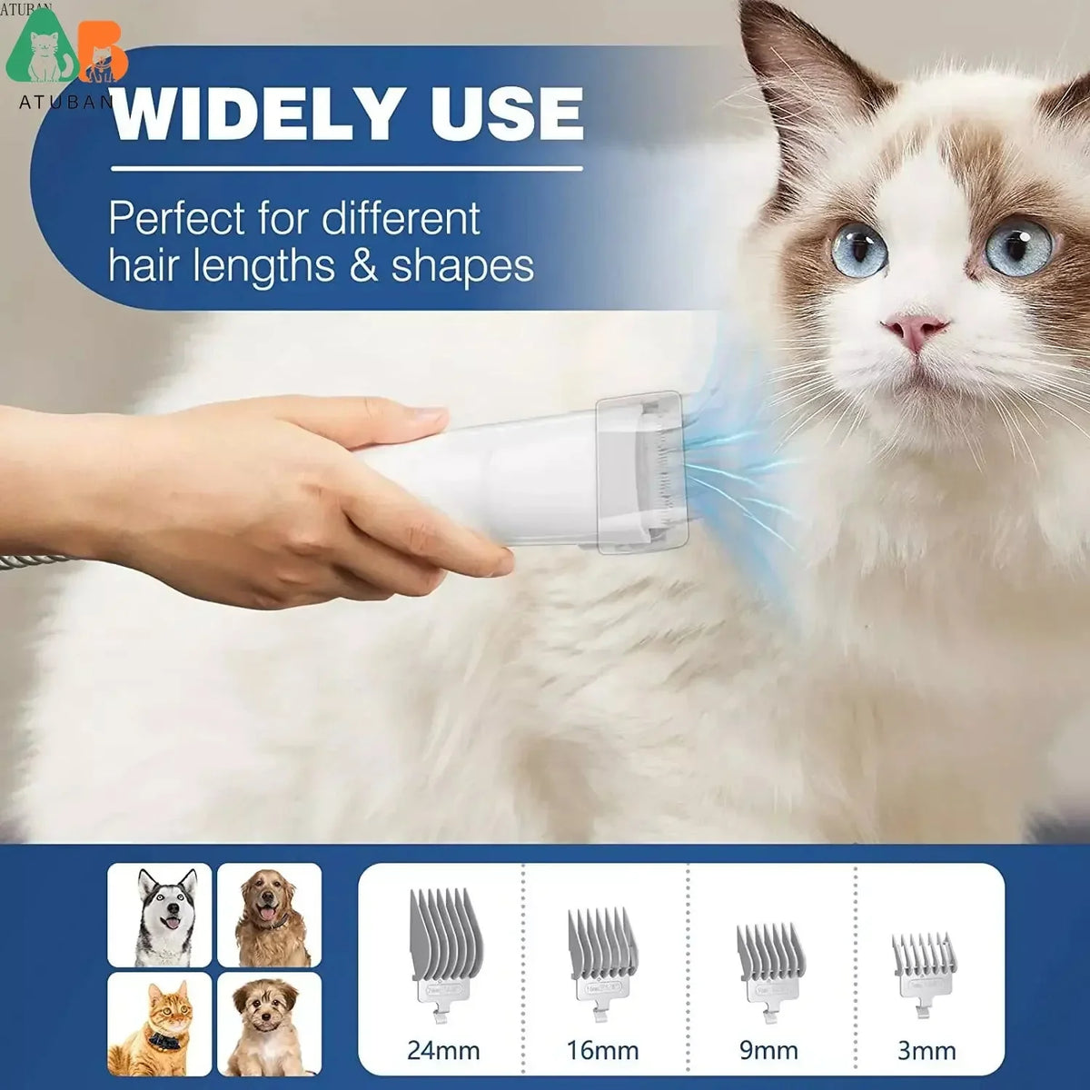 7-in-1 Pet Grooming Vacuum Kit – SmartSphere™