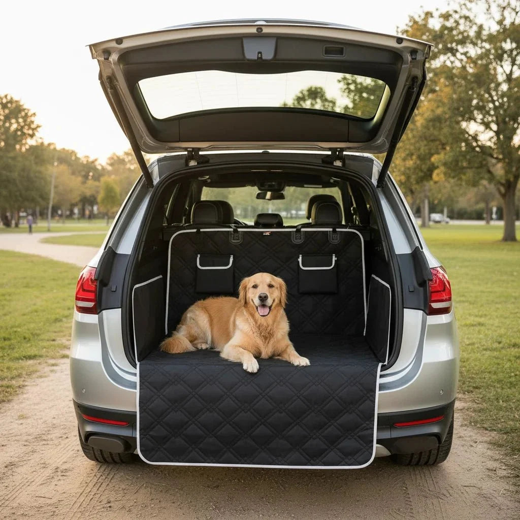 Waterproof Dog Car Trunk & Cargo Cover – PawRideMotion™