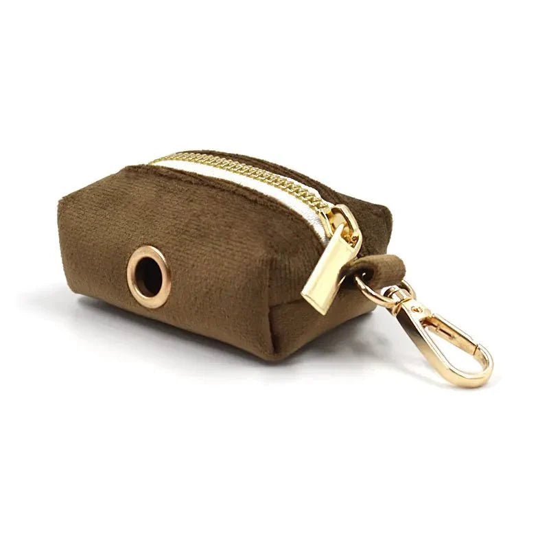 Suede Dog Collar & Leash Set with Waste Bag Holder – RouteSelect™