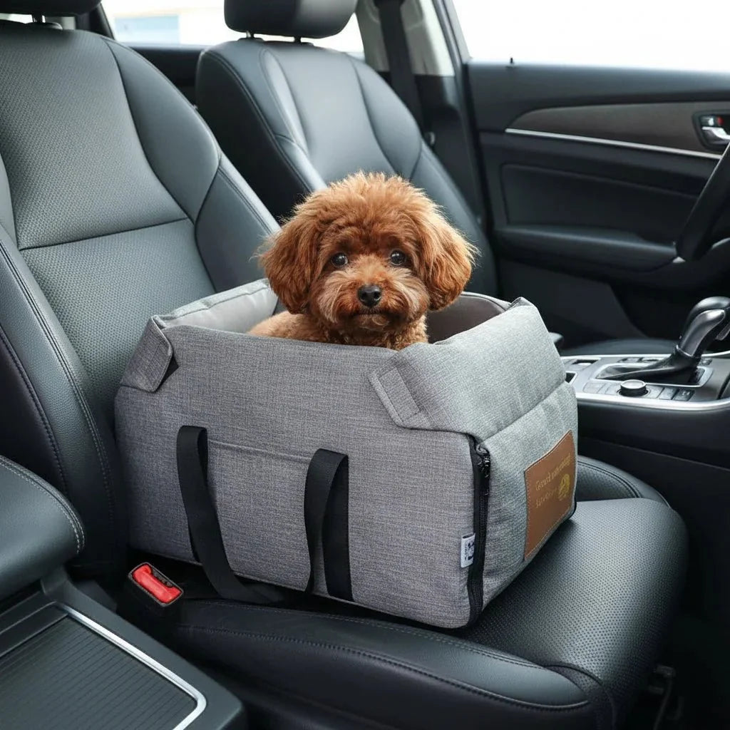 Luxury Pet Car Bed & Travel Carrier – TrekGuard™